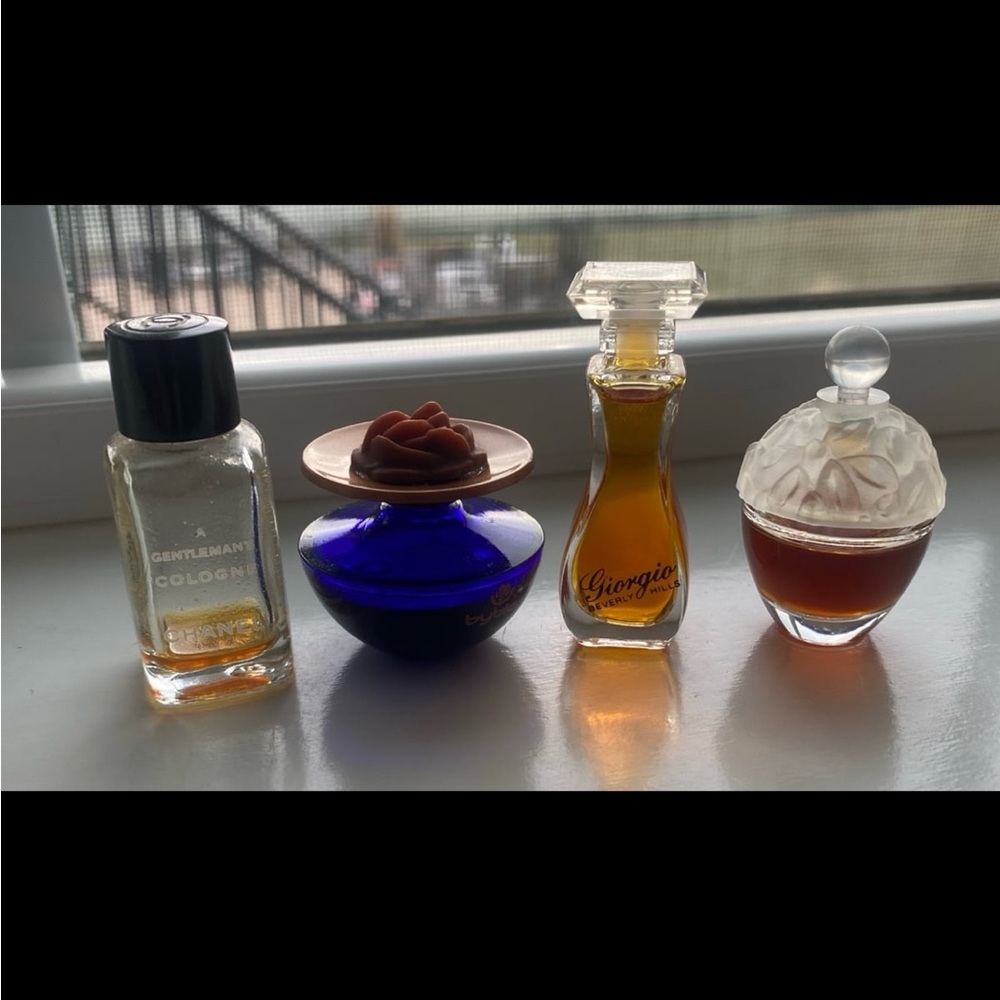Vintage Mini Perfume Lot Chanel Gentleman, Byblos, Giorgio Beverly Hills, Estee